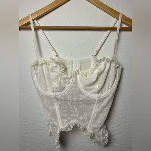 Cotton-On women’s floral lace corset top